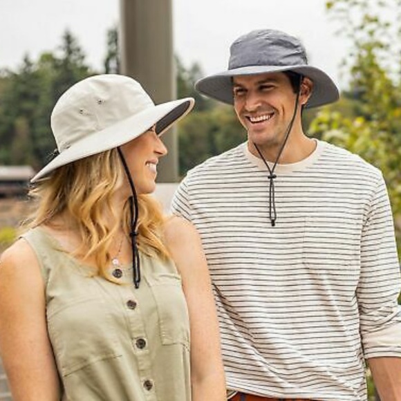 Solar Escape Explorer Boonie Hat UPF 50+ Gray Unisex Outdoor Sun Protection NEW - Picture 2 of 6